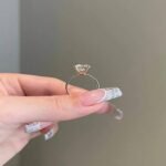925 Silver 3.5CT Round Brilliant Diamond Solitaire Engagement Ring - Image 4