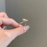 925 Silver 3.5CT Round Cut Diamond Engagement Ring - Image 3