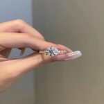 925 Silver 3.5CT Round Cut Diamond Engagement Ring - Image 2