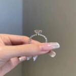 925 Silver 3.5CT Round Cut Diamond Engagement Ring - Image 3