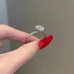 925 Silver 3ct Cushion Cut Diamond Engagement Ring - Image 2