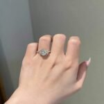 925 Silver 3Ct Oval Cut Diamond Engagement Ring - Image 4