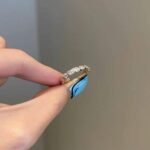 925 Silver 2Ct Cushion Cut Diamond Engagement Ring - Image 2