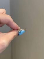 925 Silver Emerald Cut Weeding Band Ring - Image 4