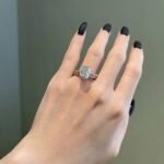 925 Silver 4CT Cushion Cut Wedding Engagement Ring - Image 2