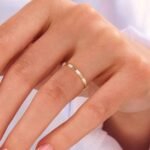 925 Silver 4 Stone Baguette Diamond Ring