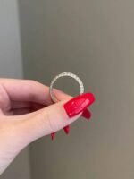 925 Silver Thick Wedding Band Ring - Image 4