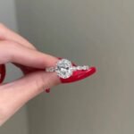 925 Silver 5Ct Oval Cut Diamond Engagement Ring