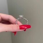 925 Silver 5Ct Oval Cut Diamond Engagement Ring - Image 3