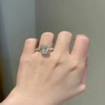 925 Silver 5Ct Oval Cut Diamond Engagement Ring - Image 5