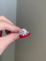 925 Silver 6ct Round Cut Diamond Engagement Ring