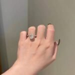 925 Silver 7Ct Oval Cut Diamond Engagement Ring