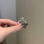 925 Silver 7CT Radiant Cut Diamond Engagement Ring - Image 3