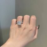 925 Silver 7CT Radiant Cut Diamond Engagement Ring - Image 2