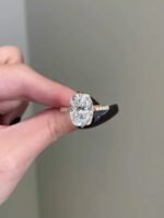 925 Silver 8Ct Cushion Cut Diamond Engagement Ring - Image 6