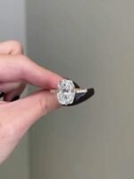 925 Silver 8Ct Cushion Cut Diamond Engagement Ring - Image 4