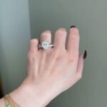 925 Silver 8.5CT Oval Cut Diamond Engagement Ring