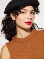 925 Silver Baguette Diamond Bar Pendant - Image 3