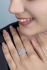 925 Sterling Silver Baguette Diamond Ring - Image 4