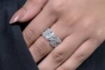 925 Sterling Silver Baguette Diamond Ring