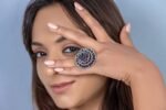 925 Silver Blue Flower Ring - Image 3