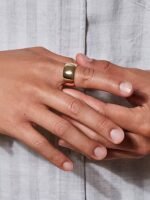 925 Silver Cigar Band Ring