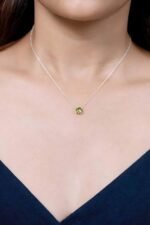 925 Sterling Silver Moissanite Initial Pendant