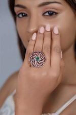 925 Sterling Silver Cluster Of Detail Ring - Image 2