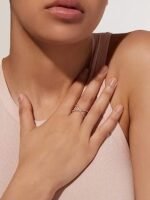 925 Silver Cross Over Ring - Image 3