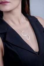 925 Silver Custom Initial Pendant - Image 3