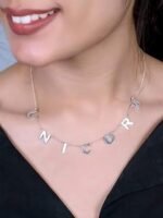 925 Sterling Silver Custom Letter Necklace - Image 5