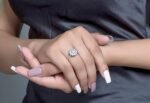 925 Silver Diamond Floral Ring - Image 4