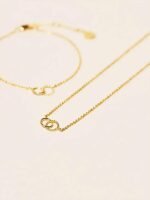 925 Silver Dual Circle Necklace - Image 6