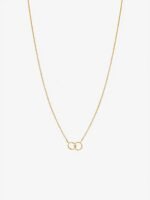 925 Silver Dual Circle Necklace - Image 5