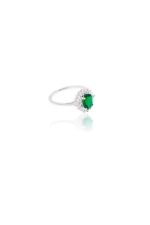 925 Silver Emerald Ring - Image 2