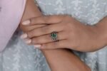 925 Silver Emerald Ring