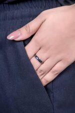925 Sterling Silver Enamel Ring - Image 3