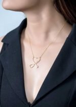925 Silver Heart Stethoscope Pendant Necklace - Image 3