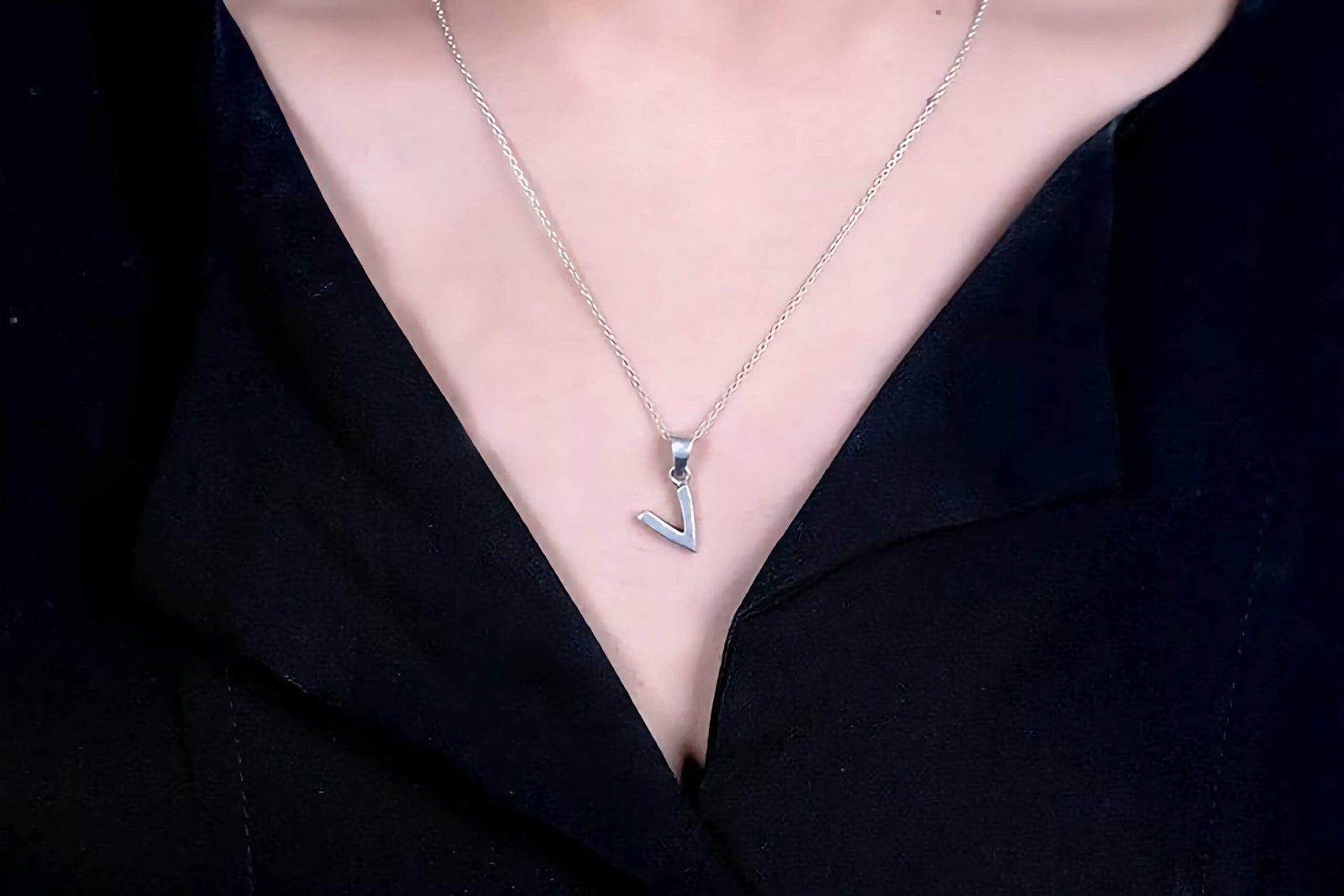 Swarish-Jewels-925-Sterling-Silver-Initial-Pendant-edited-scaled-1.jpg 925 Silver Initial Pendant - Image 1