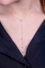 925 Silver Lariat Pendant Necklace - Image 4