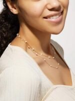 925 Silver Station Pearl Necklace - Image 2