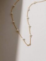 925 Silver Station Pearl Necklace - Image 6