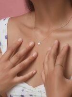 925 Silver Tiny Flower Pendant - Image 4