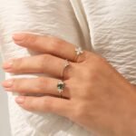 925 Silver Alexandrite Flower Ring - Image 3