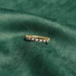 925 Silver Alternating Diamond and Sapphire Silver Ring - Image 3