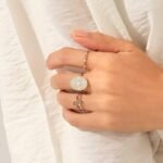 925 Silver Amethyst Leaf Ring - Image 2