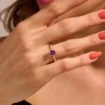 925 Silver Amethyst Oval Solitaire Ring - Image 2