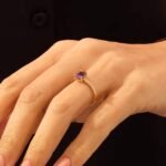925 Silver Amethyst Oval Solitaire Ring - Image 4
