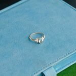 925 Silver Aquamarine Flower Ring - Image 4