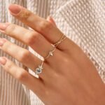 925 Silver Aquamarine Flower Ring - Image 6